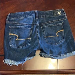 Blue jean shorts